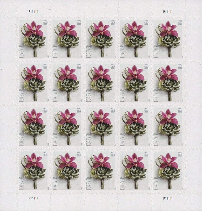 Contemporary Boutonniere Forever First Class Postage Stamps