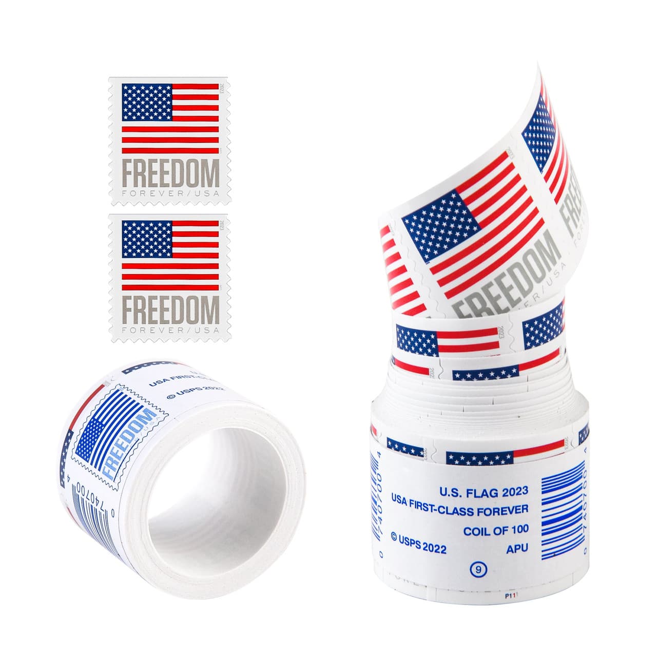2023 US Flags (Booklets / Rolls) Freedom Forever First Class Postage Stamps