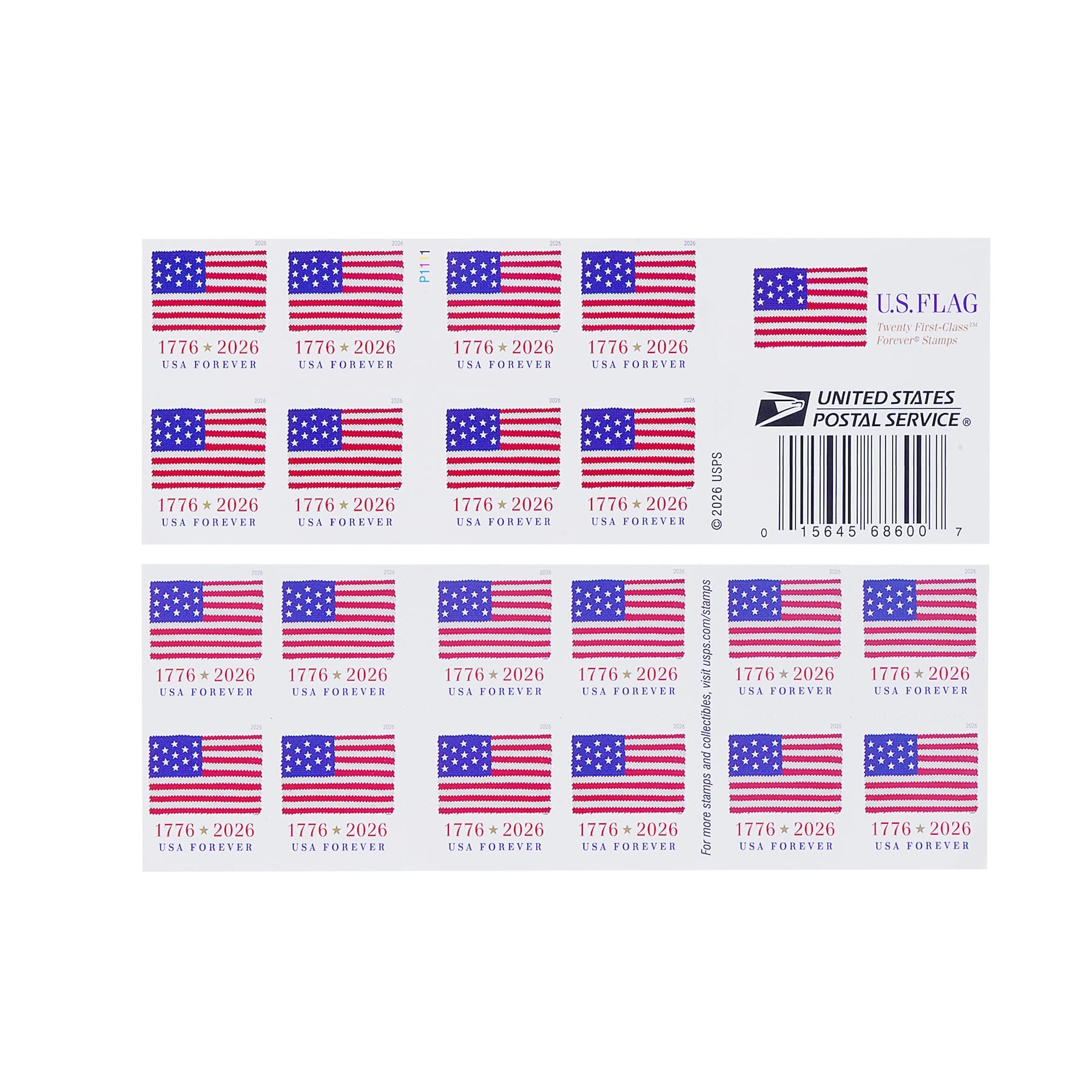 2026 US Flag Forever Postage Stamps 5