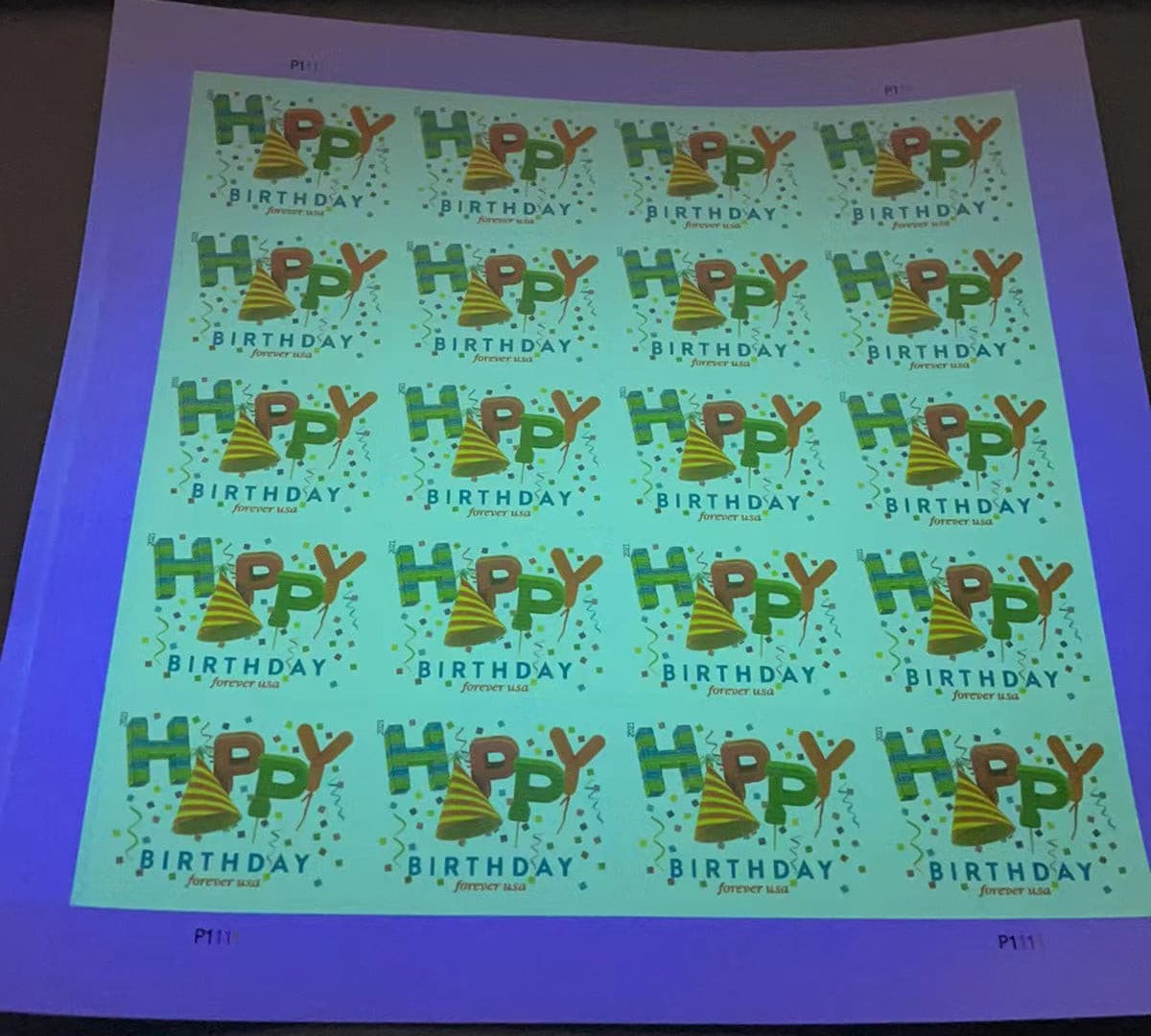 Happy Birthday Forever Postage Stamps