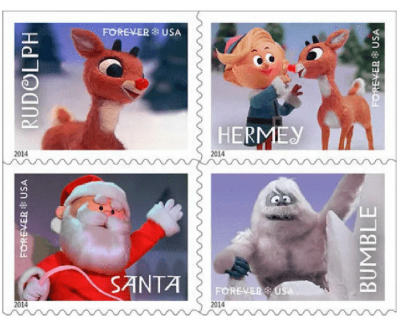 USPS First Class Forever Stamp – Rudolph the Red-Nosed Reindeer